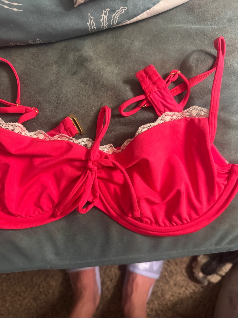 New Maaji Cherry Crush Karl Unmolded Bikini Top - Picture 6 of 7